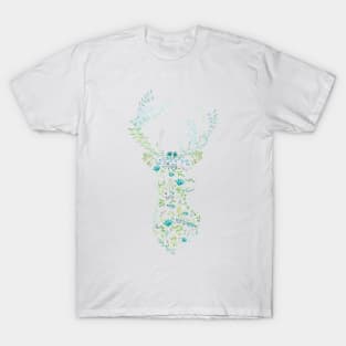 floral deer T-Shirt